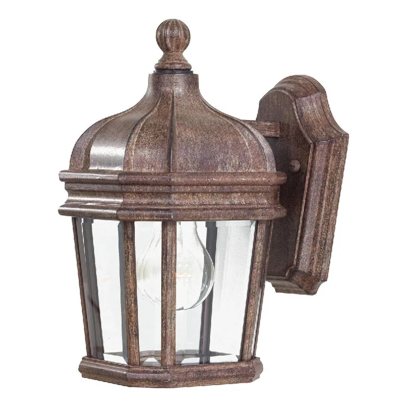 Industrial Pendant Lighting for Machine ShopsHarrison 12 in. Outdoor Wall Lantern Vintage Rust Finish