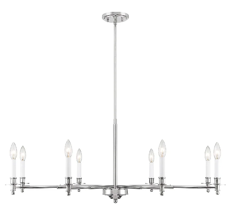 Industrial Ceiling - Mounted Lighting for Assembly PlantsJasmine Eight Light Chandelier