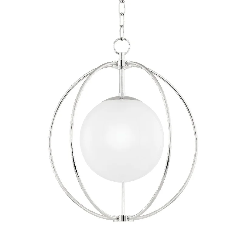 Dimmable Industrial Lighting for Ambiance ControlLyla 19 in. Pendant Light Polished Nickel Finish Dimmable Industrial Lighting for Ambiance ControlLyla 19 in. Pendant Light Polished Nickel Finish