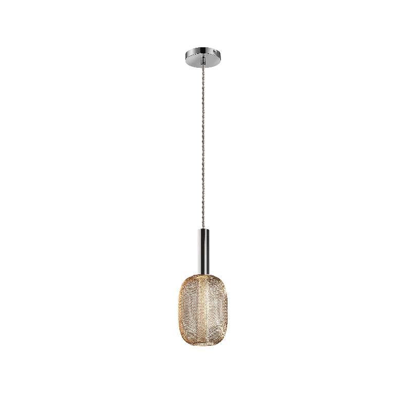 Track lighting with multiple heads for flexibilityMicron LED Single Pendant 1Lt, Chrome/Gold Track lighting with multiple heads for flexibilityMicron LED Single Pendant 1Lt, Chrome/Gold