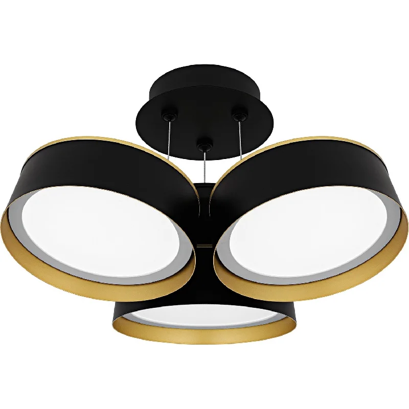 Industrial Pendant Lighting for Machine ShopsByrnes LED Semi-Flush Mount