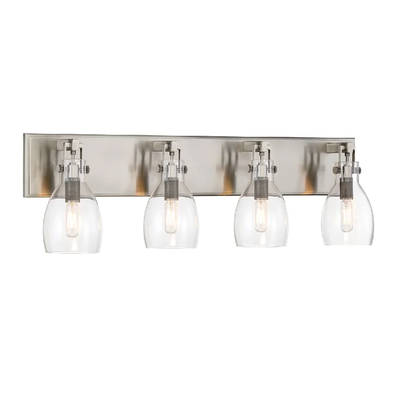 Industrial Lighting for Automotive Manufacturing PlantsTiberia 30 in. 4 Lights Vanity Light Gray finish