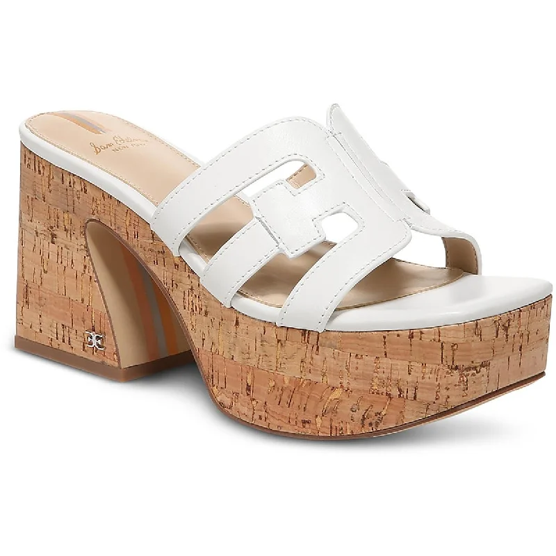 Sam Edelman Womens Dev Logo Platform Sandals