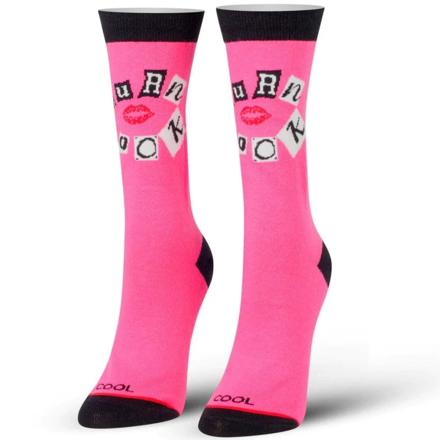 Burn Book Mean Girls Women's Crew Socks