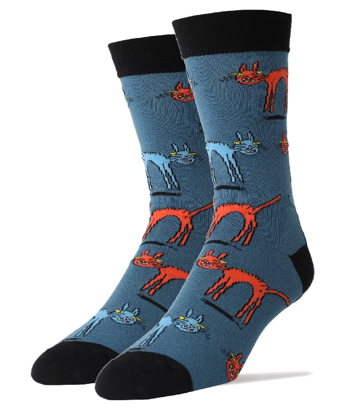 Cat Fight Socks