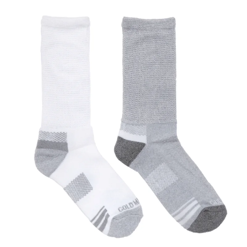 Diabetic Women's Athletic Cushion Crew Sock 2pk