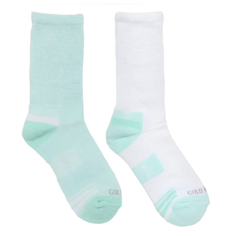 Diabetic Women's Athletic Cushion Crew Sock 2pk