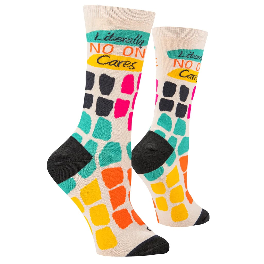 No One Cares Women's Crew Socks