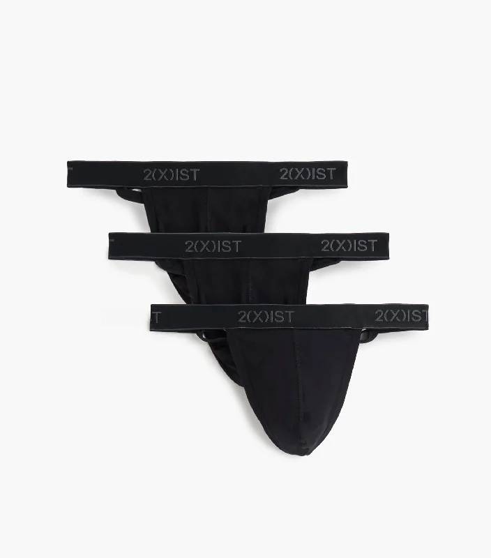 Essential Cotton Y-Back Thong 3-Pack