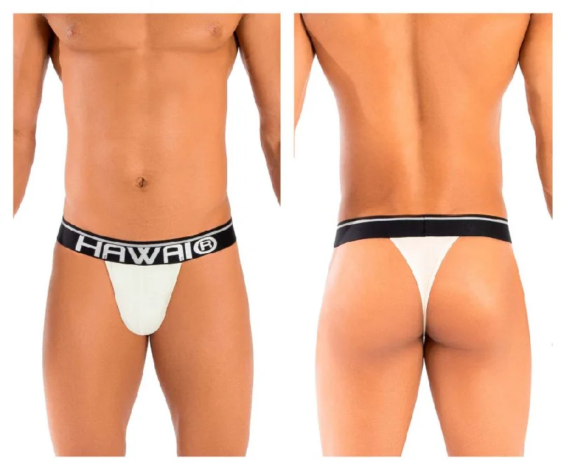 HAWAI 41947 Solid Mens Thongs Color Vanilla