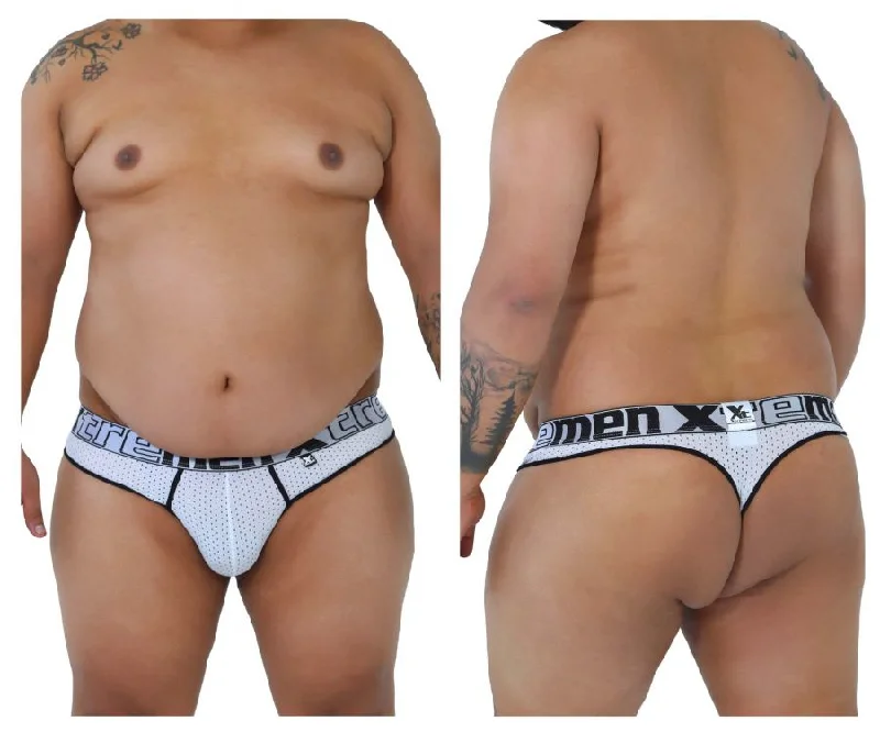 Xtremen 91036X Mesh Thongs Color White