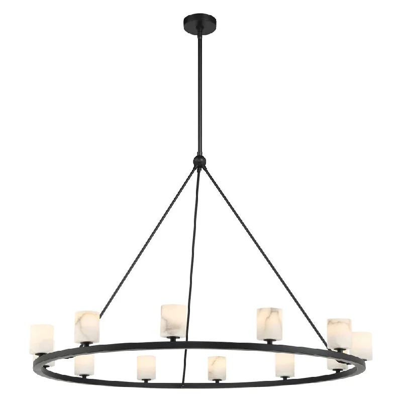 Modern Crystal Chandeliers for Contemporary HomesModern Crystal Chandeliers for Contemporary HomesAragon 12 Light Matte Black Chandelier