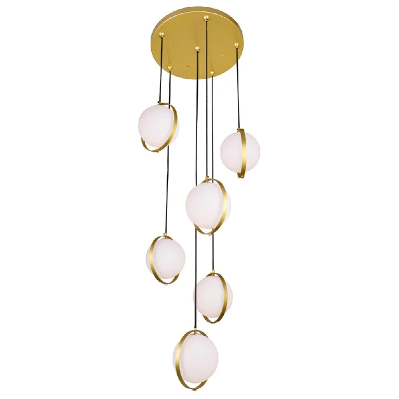 Bohemian - Style Beaded Chandeliers for Eclectic DecorBohemian - Style Beaded Chandeliers for Eclectic DecorDa Vinci 6 Light Multi Light Pendant With Brass Finish Bohemian - Style Beaded Chandeliers for Eclectic DecorBohemian - Style Beaded Chandeliers for Eclectic DecorDa Vinci 6 Light Multi Light Pendant With Brass Finish