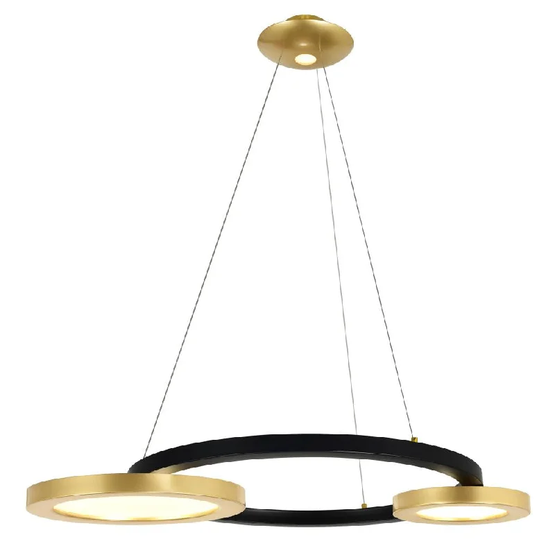 Small Chandeliers for Compact RoomsSmall Chandeliers for Compact RoomsDeux Lunes LED Chandelier With Sun Gold & Black Finish Small Chandeliers for Compact RoomsSmall Chandeliers for Compact RoomsDeux Lunes LED Chandelier With Sun Gold & Black Finish