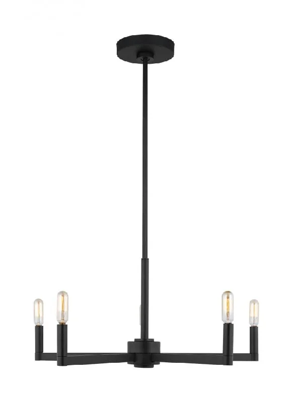 Chandeliers with Metal Frames in Black FinishChandeliers with Metal Frames in Black FinishFullton Five Light Chandelier