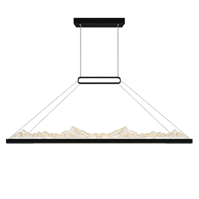 Chandeliers with Adjustable Height for Custom InstallationChandeliers with Adjustable Height for Custom InstallationHimalayas Integrated LED Black Island/Pool Table Light