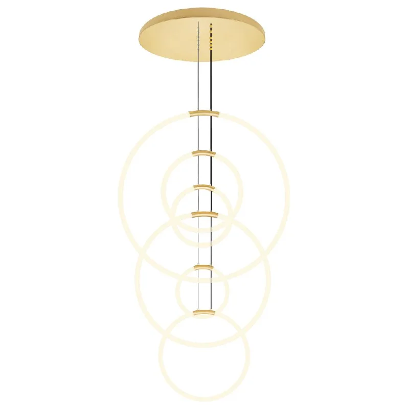 Chandeliers with Pendant Lights for a Stylish LookChandeliers with Pendant Lights for a Stylish LookHoops 6 Light LED Chandelier With Satin Gold Finish Chandeliers with Pendant Lights for a Stylish LookChandeliers with Pendant Lights for a Stylish LookHoops 6 Light LED Chandelier With Satin Gold Finish