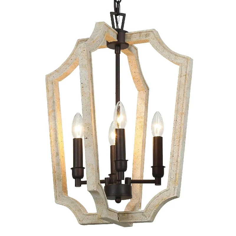 Large Chandeliers for Grand Halls and FoyersLarge Chandeliers for Grand Halls and FoyersIntegrifolia 4-Light Small Wood Chandelier