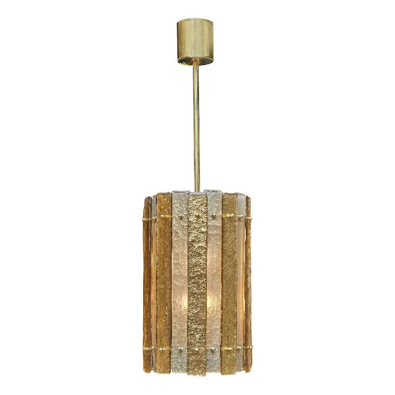 Minimalist Chandeliers for Sleek and Simple InteriorsMinimalist Chandeliers for Sleek and Simple InteriorsMurano Glass Striped Gold Lantern