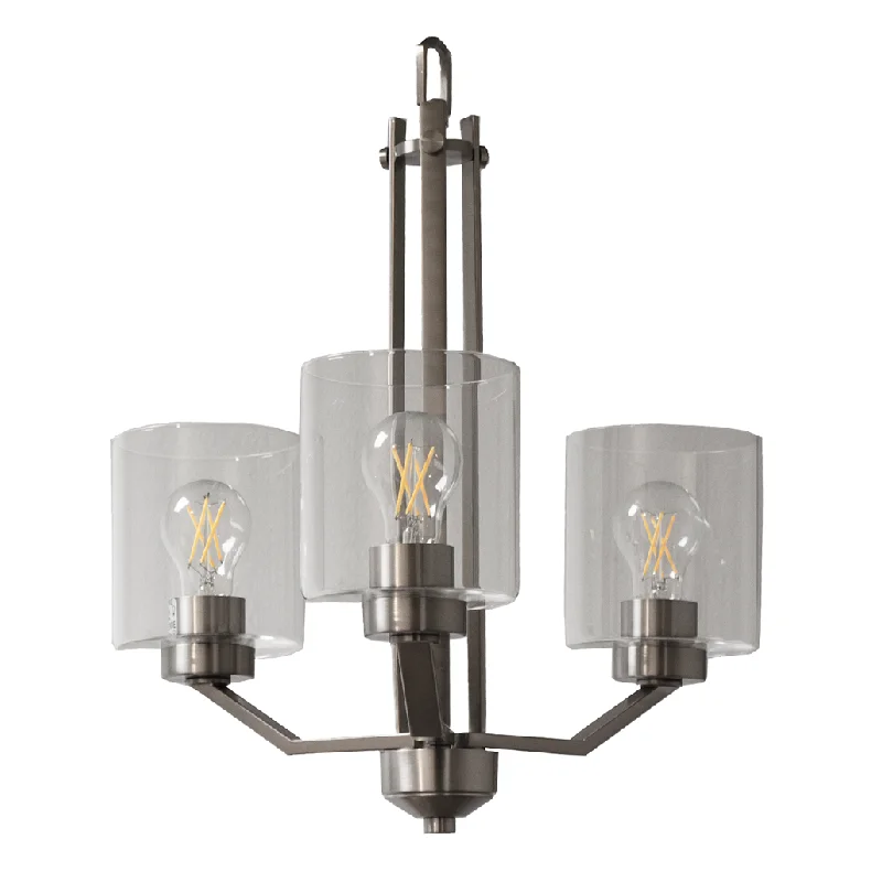 Ceiling - Mounted Chandeliers for Standard CeilingsCeiling - Mounted Chandeliers for Standard CeilingsPiper 3 Light Nickel Chandelier Ceiling - Mounted Chandeliers for Standard CeilingsCeiling - Mounted Chandeliers for Standard CeilingsPiper 3 Light Nickel Chandelier