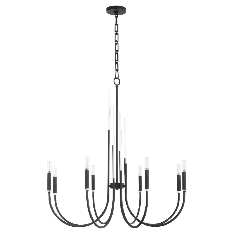 Ceiling - Mounted Chandeliers for Standard CeilingsCeiling - Mounted Chandeliers for Standard CeilingsQuorum SUMMIT 6223-8-69 Chandelier Light - Textured Black