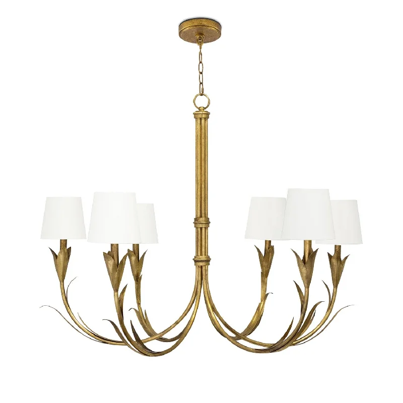 Small Chandeliers for Compact RoomsSmall Chandeliers for Compact RoomsRegina Andrew 16-1416GLD Chandelier Light - Antique Gold Leaf
