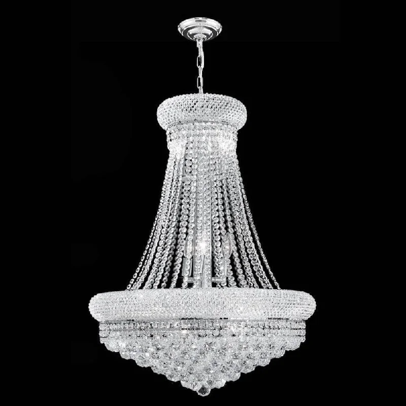 Chandeliers with Metal Frames in Silver FinishChandeliers with Metal Frames in Silver FinishEmpire Chandelier