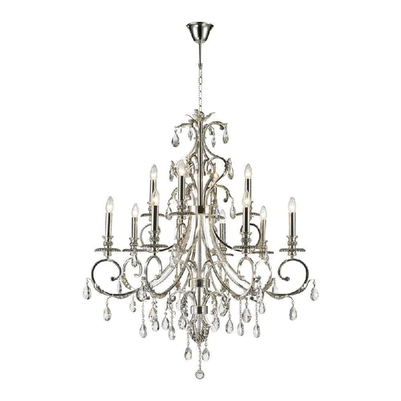 Chandeliers with Metal Frames in Silver FinishChandeliers with Metal Frames in Silver FinishMagnolia Chandelier