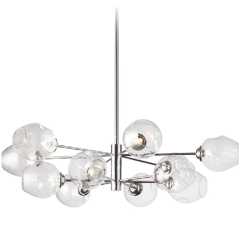 Chandeliers with Metal Frames in Black FinishChandeliers with Metal Frames in Black Finish12 Lights Halogen Chandelier, PC with Clear Glass Chandeliers with Metal Frames in Black FinishChandeliers with Metal Frames in Black Finish12 Lights Halogen Chandelier, PC with Clear Glass