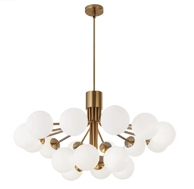 Oversized Chandeliers as a Statement Piece in Living RoomsOversized Chandeliers as a Statement Piece in Living Rooms18 Lights Chandelier, AGB Finish w/ Opal Glass Oversized Chandeliers as a Statement Piece in Living RoomsOversized Chandeliers as a Statement Piece in Living Rooms18 Lights Chandelier, AGB Finish w/ Opal Glass