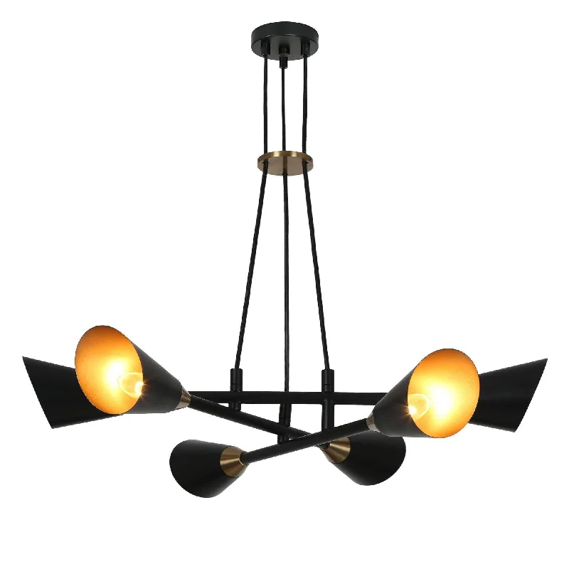 Chandeliers with Clear Crystal for a Sparkling EffectChandeliers with Clear Crystal for a Sparkling Effect6-Light Black & Gold Sputnik Chandeliers Chandeliers with Clear Crystal for a Sparkling EffectChandeliers with Clear Crystal for a Sparkling Effect6-Light Black & Gold Sputnik Chandeliers