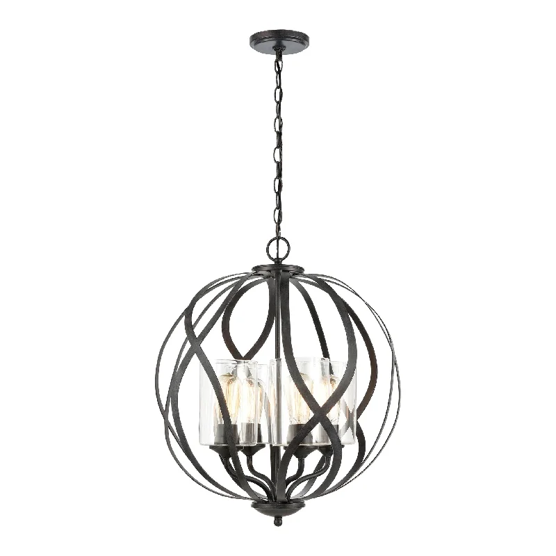 Chandeliers with Murano Glass for a High - End Artistic TouchChandeliers with Murano Glass for a High - End Artistic TouchDaisy Chandelier in Midnight Bronze with Clear Glass by ELK Lighting Chandeliers with Murano Glass for a High - End Artistic TouchChandeliers with Murano Glass for a High - End Artistic TouchDaisy Chandelier in Midnight Bronze with Clear Glass by ELK Lighting
