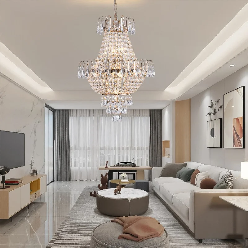 Chandeliers with Metal Frames in Gold FinishChandeliers with Metal Frames in Gold FinishGold Crystal Chandelier Chandeliers with Metal Frames in Gold FinishChandeliers with Metal Frames in Gold FinishGold Crystal Chandelier