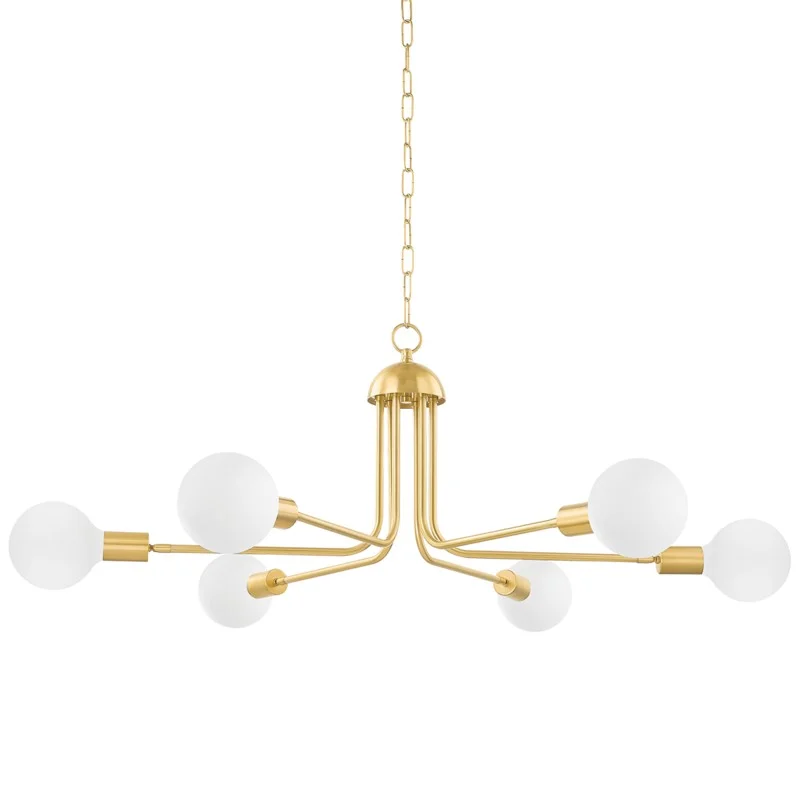 Chandeliers with Frosted Glass for a Softer Light DiffusionChandeliers with Frosted Glass for a Softer Light DiffusionMitzi Blakely H774806-AGB Chandelier Light - Aged Brass Chandeliers with Frosted Glass for a Softer Light DiffusionChandeliers with Frosted Glass for a Softer Light DiffusionMitzi Blakely H774806-AGB Chandelier Light - Aged Brass