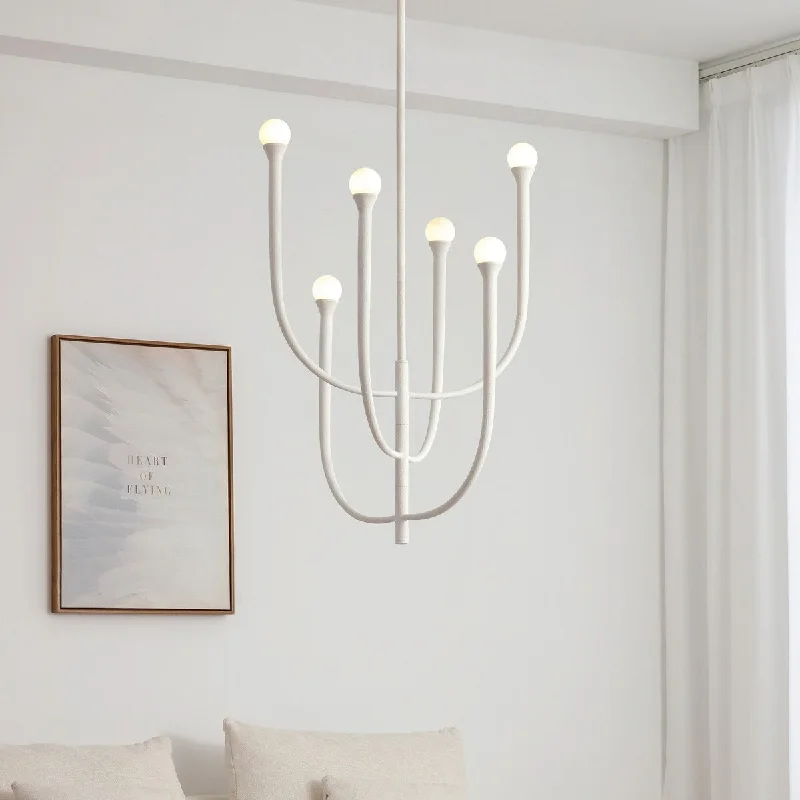 Chandeliers with Pendant Lights for a Stylish LookChandeliers with Pendant Lights for a Stylish LookVidaLite Breeze 6-Light Matte White Chandelier, Textured Pendant Chandelier In Modern Coastal Style, Included LED Bulbs Chandeliers with Pendant Lights for a Stylish LookChandeliers with Pendant Lights for a Stylish LookVidaLite Breeze 6-Light Matte White Chandelier, Textured Pendant Chandelier In Modern Coastal Style, Included LED Bulbs