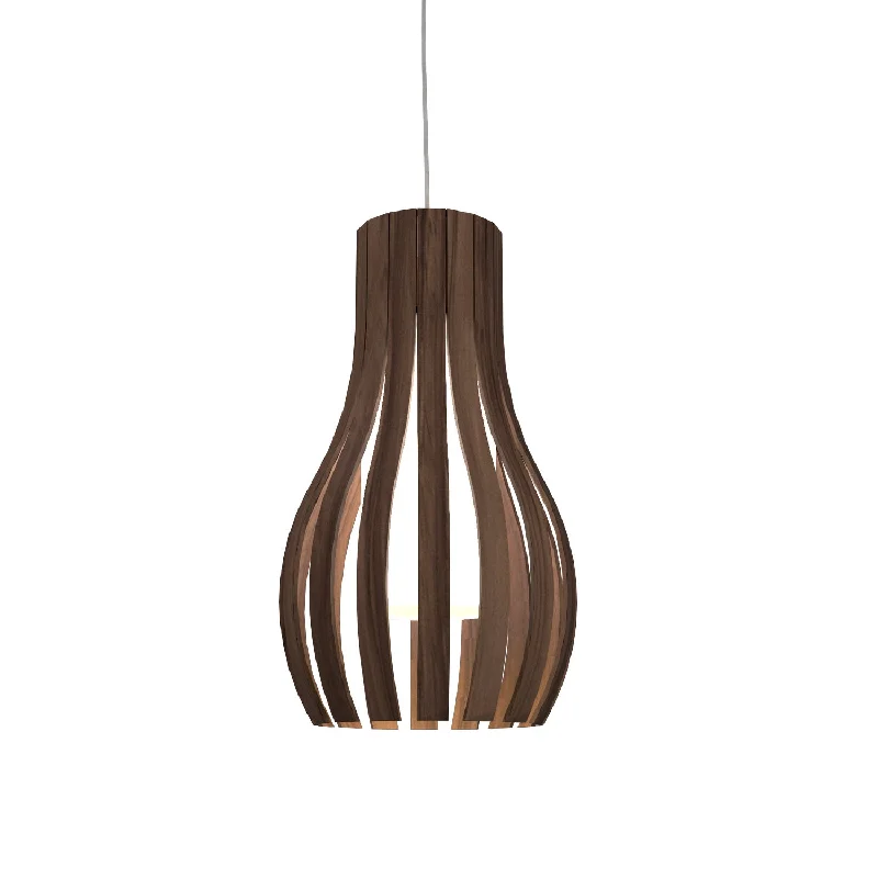 Glass Ceiling Lights with Frosted, Colored, or Etched GlassGlass Ceiling Lights with Frosted, Colored, or Etched GlassAccord Barrel 1153.18 Pendant Light - American Walnut