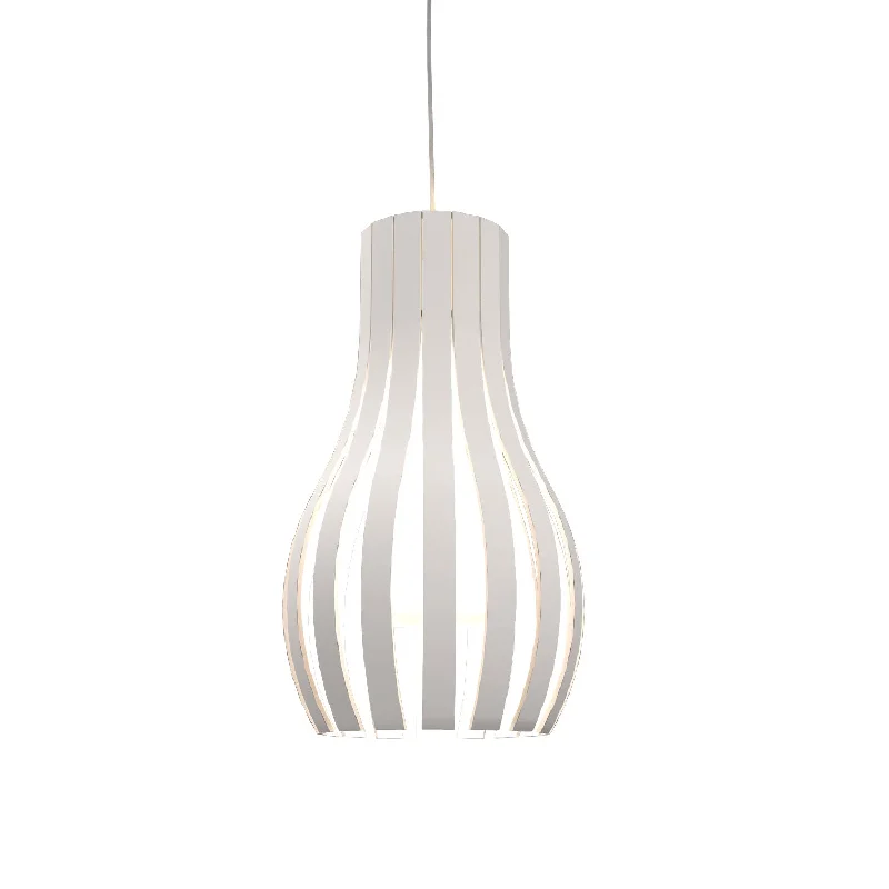 Art Nouveau Ceiling Lights with Organic, Flowing ShapesArt Nouveau Ceiling Lights with Organic, Flowing ShapesAccord Barrel 1153.25 Pendant Light - Iredesent White