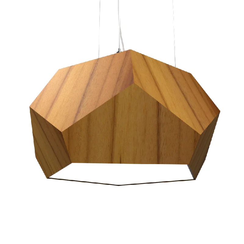 Indian - Themed Ceiling Lights with Intricate Filigree and Mirror WorkIndian - Themed Ceiling Lights with Intricate Filigree and Mirror WorkAccord Facet 1227.12 Pendant Light - Teak