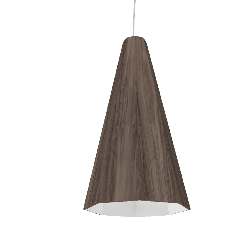 Japanese - Inspired Ceiling Lights with Shoji - Screen - like DiffusersJapanese - Inspired Ceiling Lights with Shoji - Screen - like DiffusersAccord Facet 1231.18 Pendant Light - American Walnut