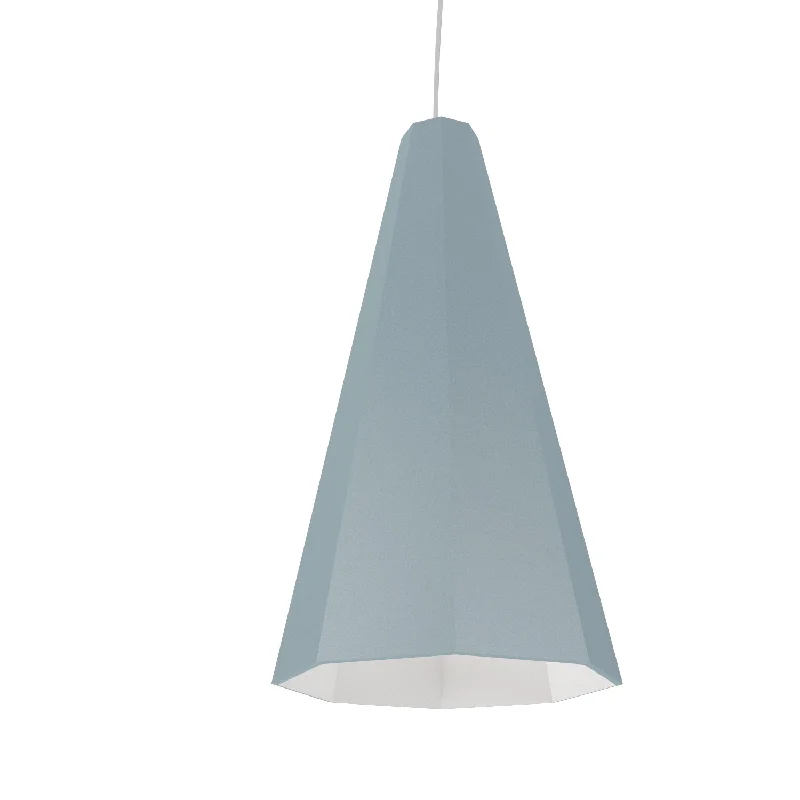 Mediterranean - Style Ceiling Lights with Terra - Cotta and Ceramic DetailsMediterranean - Style Ceiling Lights with Terra - Cotta and Ceramic DetailsAccord Facet 1231.40 Pendant Light - Satin Blue