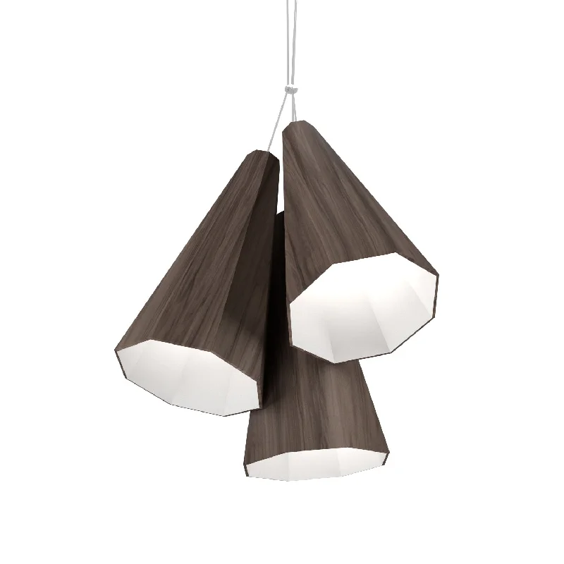 Scandinavian Style Ceiling Lights with Light Wood AccentsScandinavian Style Ceiling Lights with Light Wood AccentsAccord Facet 1232.18 Pendant Light - American Walnut