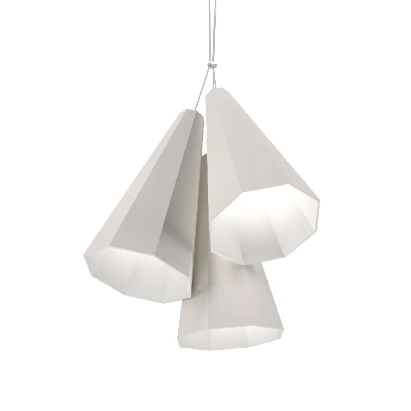 Rustic Ceiling Lights with Reclaimed Wood and Distressed FinishesRustic Ceiling Lights with Reclaimed Wood and Distressed FinishesAccord Facet 1232.25 Pendant Light - Iredesent White