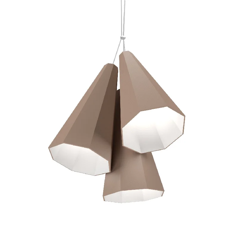 Glass Ceiling Lights with Frosted, Colored, or Etched GlassGlass Ceiling Lights with Frosted, Colored, or Etched GlassAccord Facet 1232.33 Pendant Light - Bronze