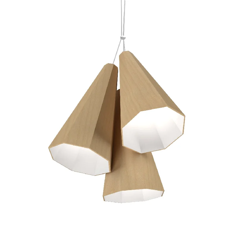 African - Inspired Ceiling Lights with Tribal Patterns and Natural MaterialsAfrican - Inspired Ceiling Lights with Tribal Patterns and Natural MaterialsAccord Facet 1232.34 Pendant Light - Maple