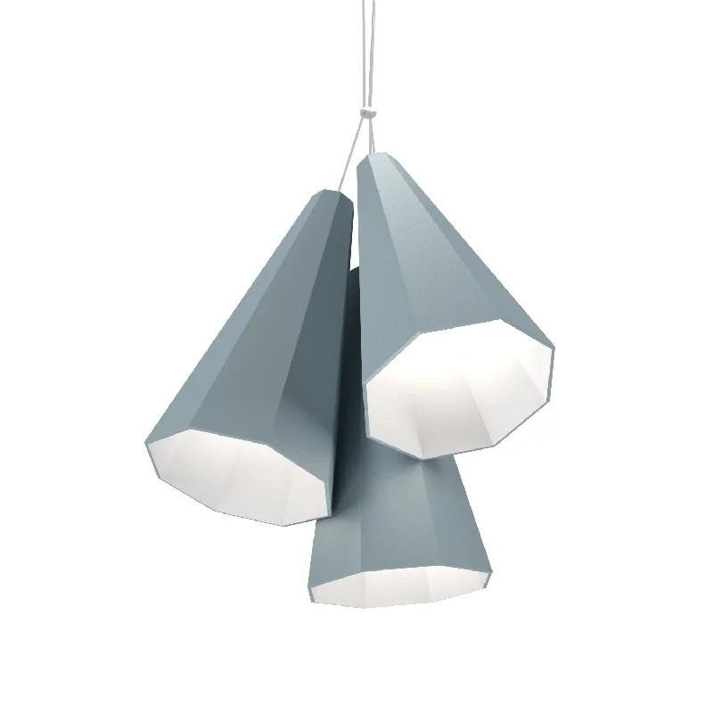 Chinese - Style Ceiling Lights with Red Lantern - Inspired DesignsChinese - Style Ceiling Lights with Red Lantern - Inspired DesignsAccord Facet 1232.40 Pendant Light - Satin Blue
