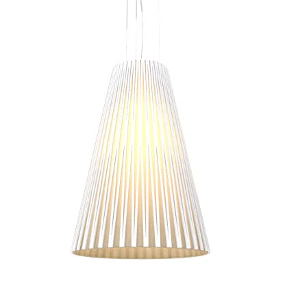 Scandinavian Style Ceiling Lights with Light Wood AccentsScandinavian Style Ceiling Lights with Light Wood AccentsAccord Living Hinges 1239.07 Pendant Light - White
