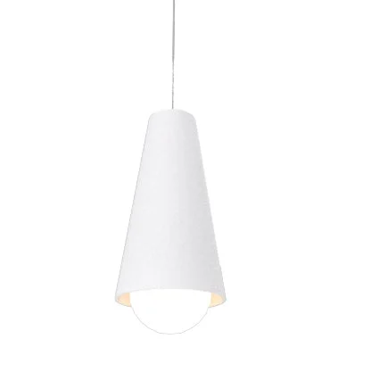 Contemporary Ceiling Lights with Unique, Abstract ShapesContemporary Ceiling Lights with Unique, Abstract ShapesAccord Conical 1250.07 Pendant Light - White