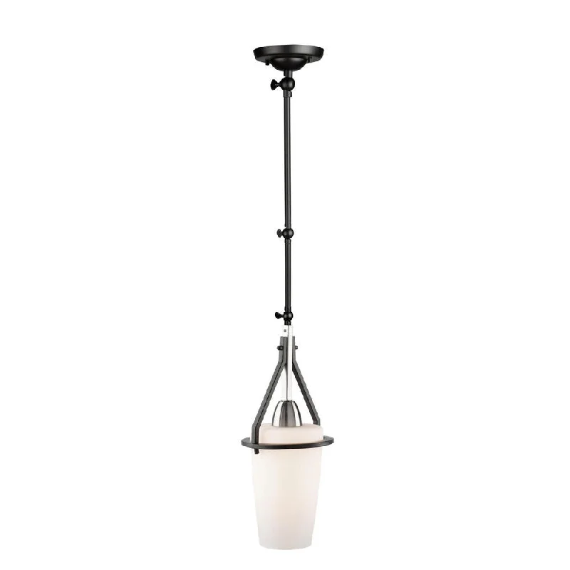 Retro Ceiling Lights Inspired by the 1950s and 1960s DesignRetro Ceiling Lights Inspired by the 1950s and 1960s DesignBrydon 1 Light Sconce/Pendant Black and Brushed Nickel (Cylinder Glasswre)
