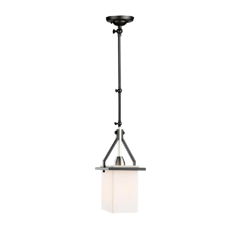 Glass Ceiling Lights with Frosted, Colored, or Etched GlassGlass Ceiling Lights with Frosted, Colored, or Etched GlassBrydon 1 Light Sconce/Pendant Black and Brushed Nickel (Rectangular Glasswre)