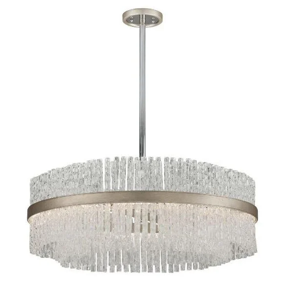 Glass Ceiling Lights with Frosted, Colored, or Etched GlassGlass Ceiling Lights with Frosted, Colored, or Etched GlassCorbett 204-48 Chime 12-lt Pendant
